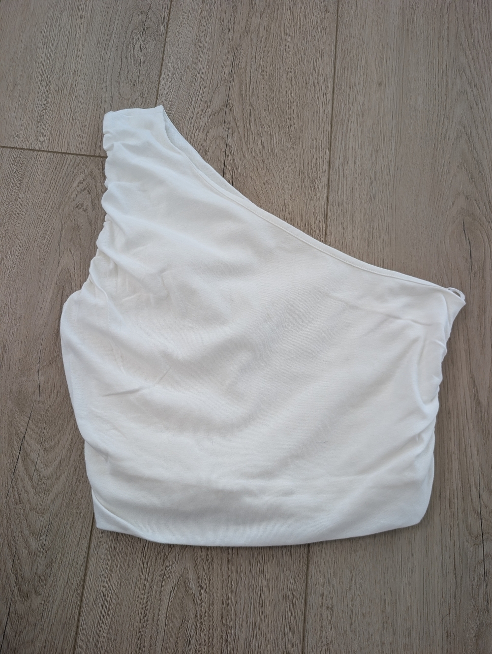Grey Lab Ruched One Shoulder Crop Top - Picture 4 of 11
